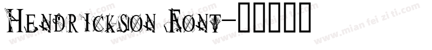 Hendrickson Font字体转换